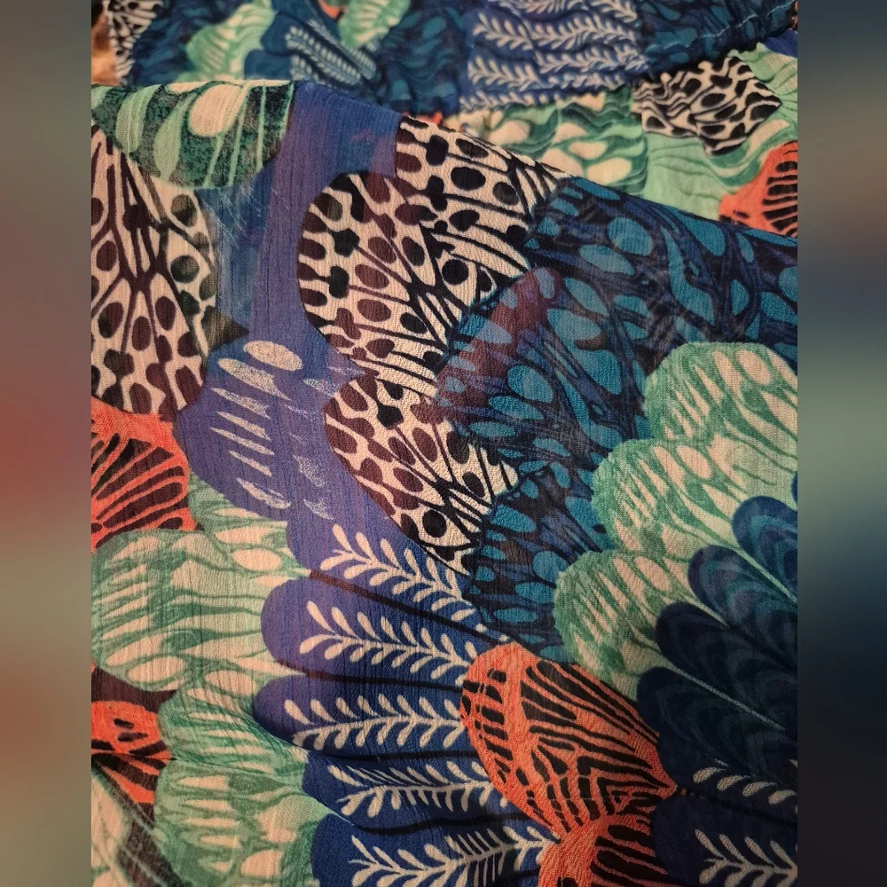 Forever 21 Multicolor Patterned Blouse Small - Picture 11 of 13